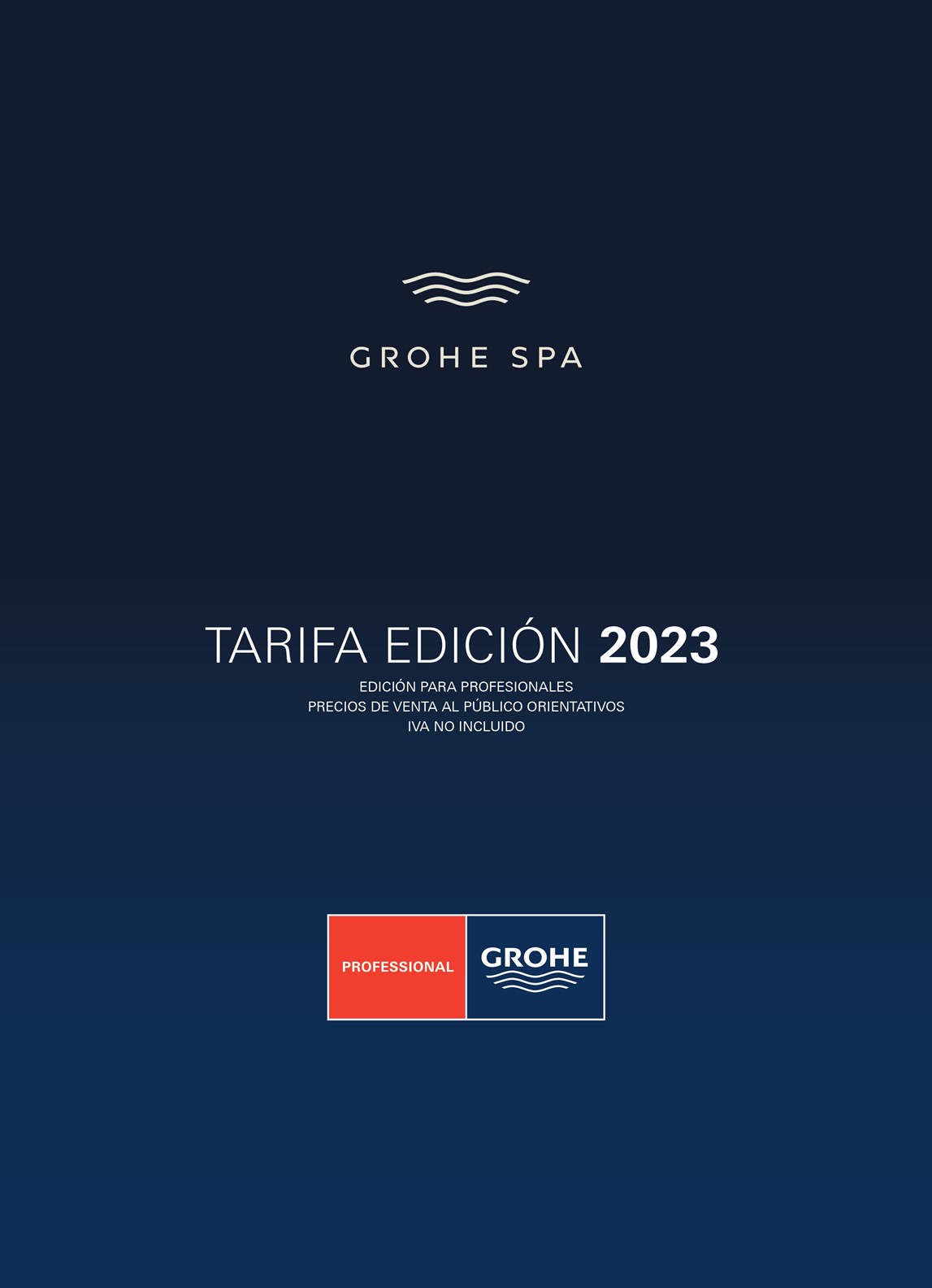 Descubre las últimas novedades GROHE  en su nueva Tarifa 2023
